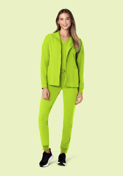 Women's Modern Scrub Jacket Apple Green