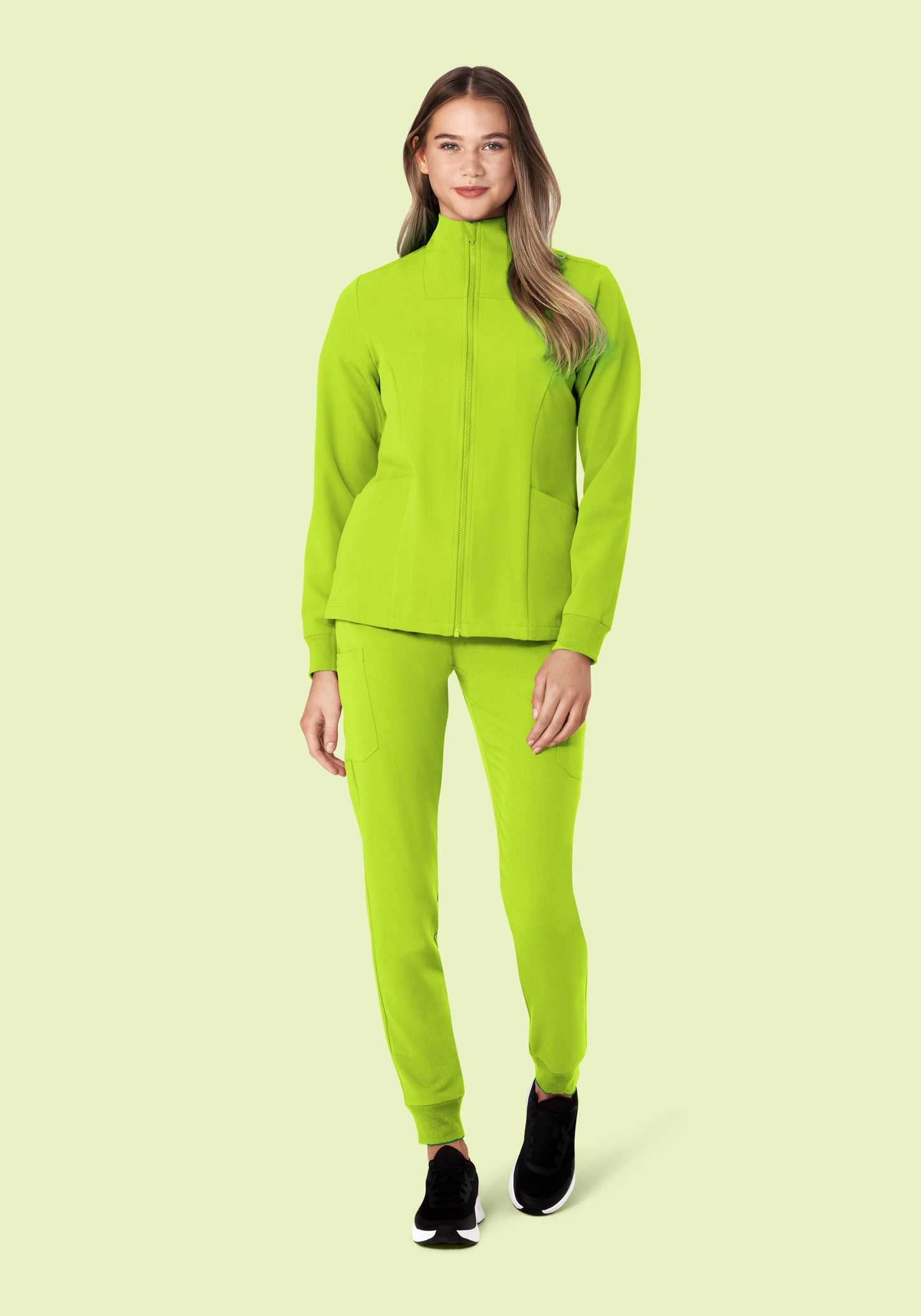 Women's Modern Scrub Jacket Apple Green