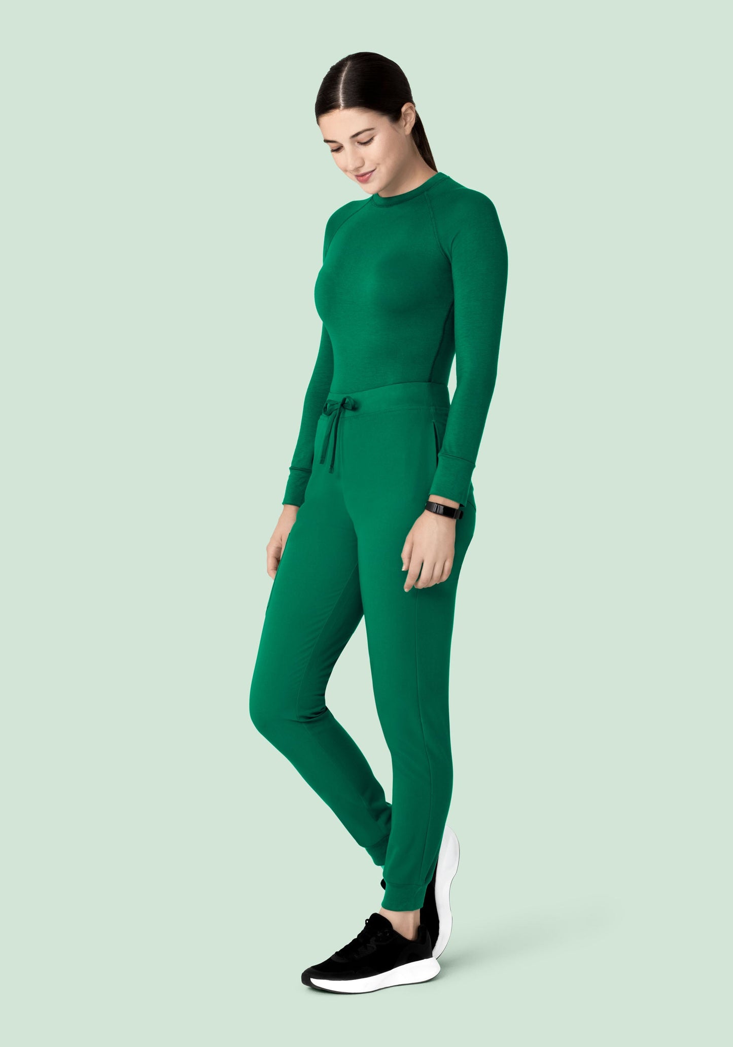 High Waisted Joggers Envy Green