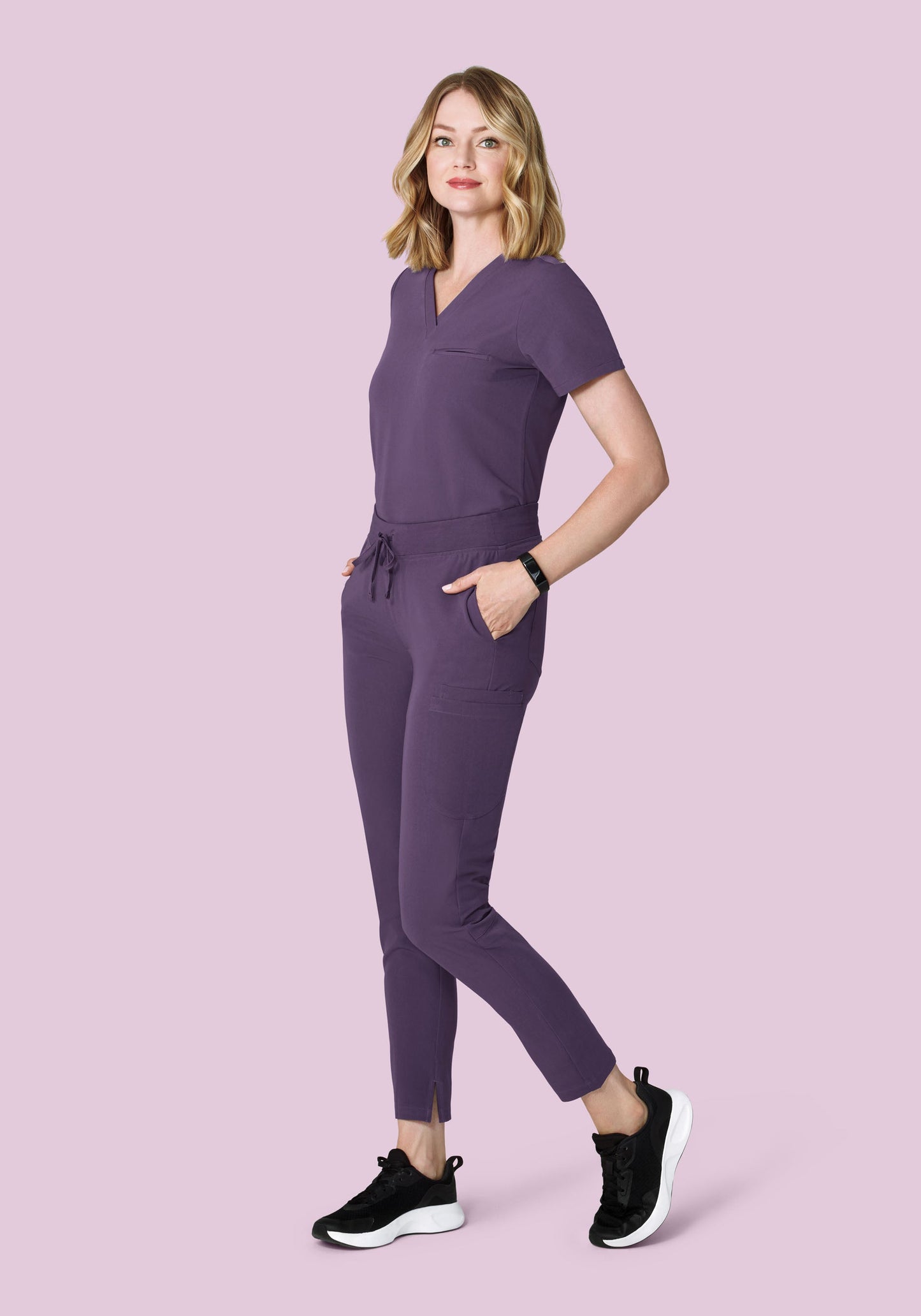 6 Pocket Slim Pants Deep Dewberry