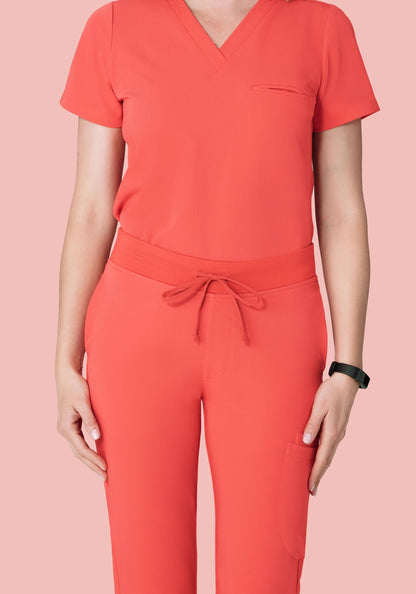 6 Pocket Slim Pants Sunkissed Coral
