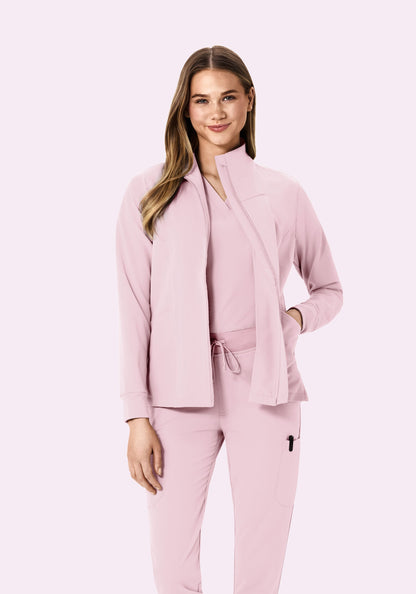Women's Modern Scrub Jacket Blush Blossom