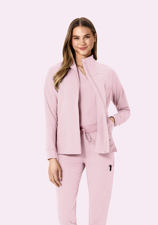 Women's Modern Scrub Jacket Blush Blossom