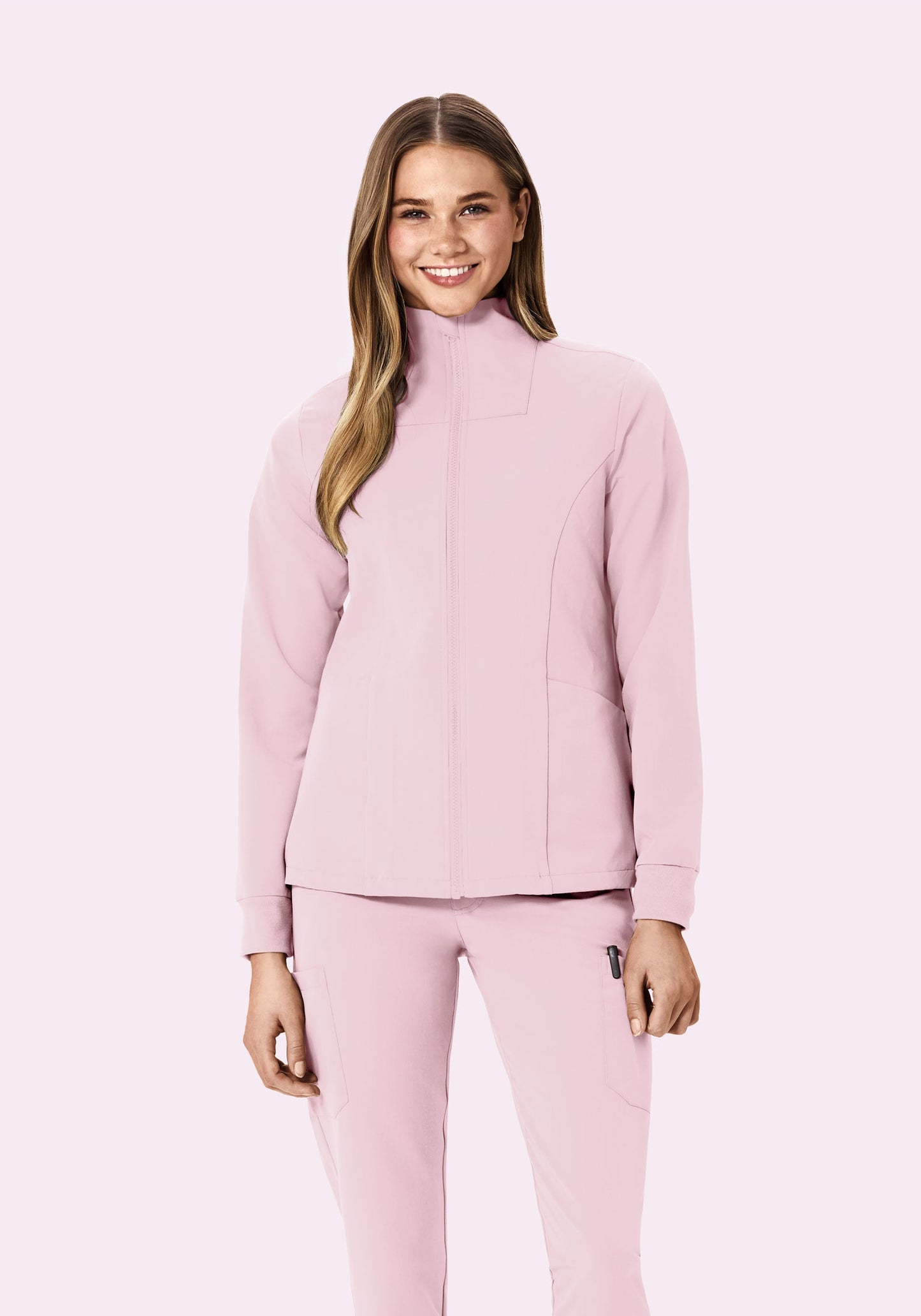 Women's Modern Scrub Jacket Blush Blossom