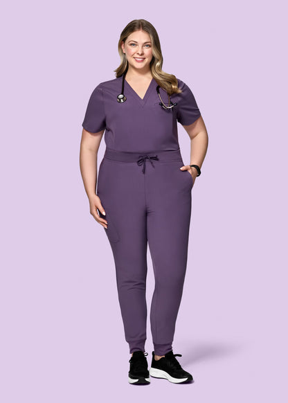 High Waisted Joggers Dewberry