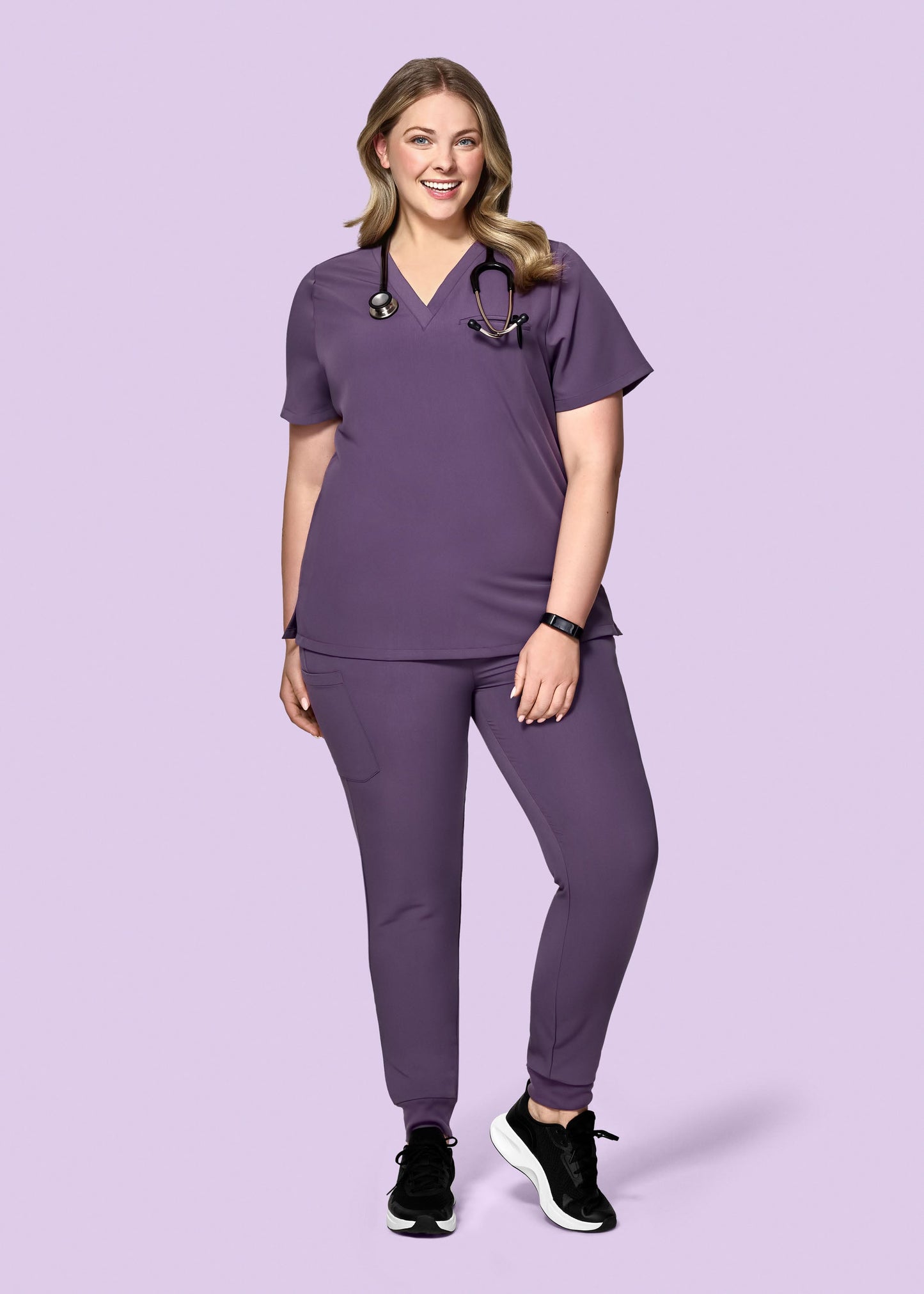 High Waisted Joggers Dewberry