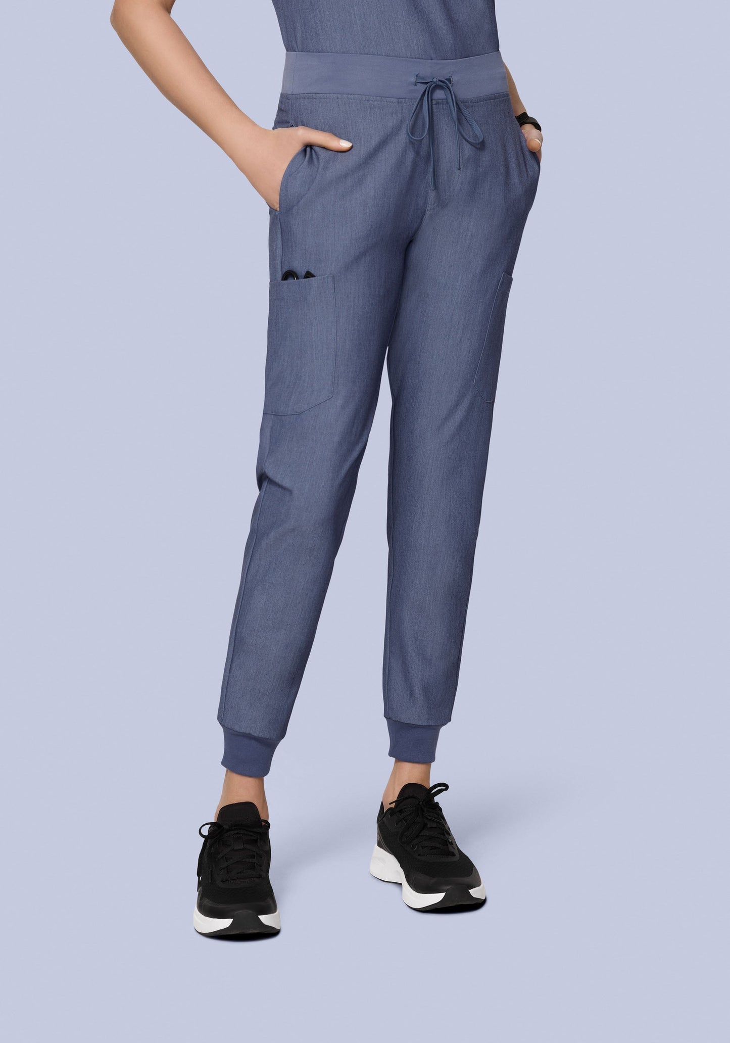 9 Pocket Joggers Heather Denim