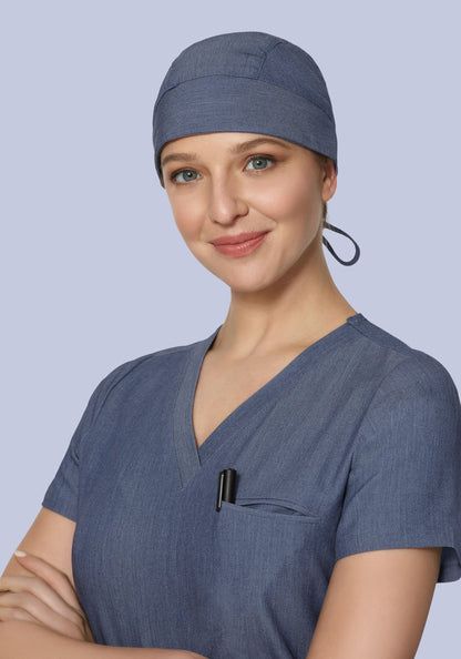 Contemporary Scrub Cap Heather Denim