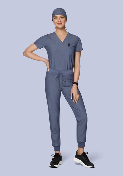 Contemporary Scrub Cap Heather Denim