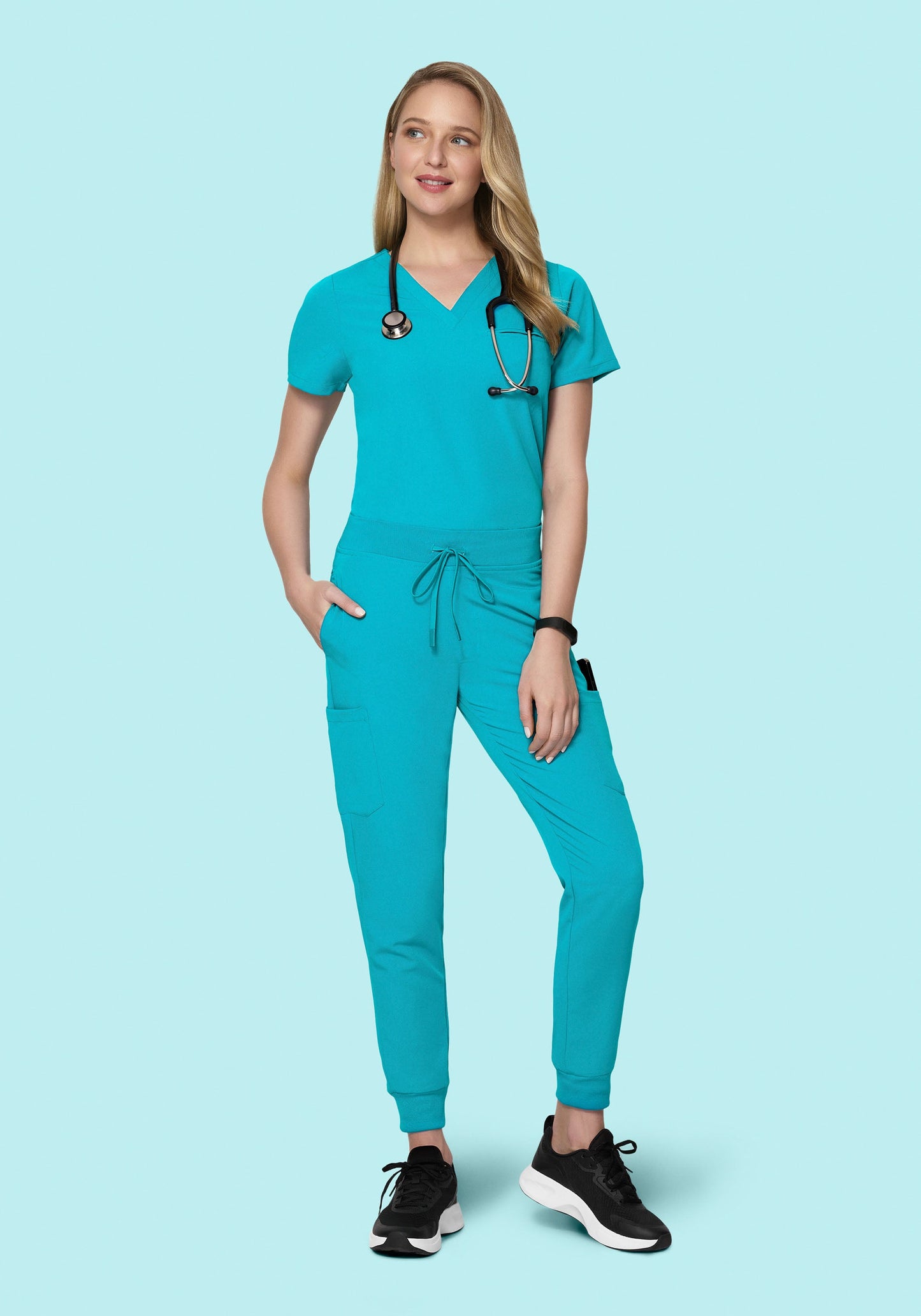 One Pocket Top Teal