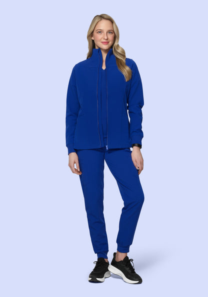 Women's Modern Scrub Jacket Galaxy Blue
