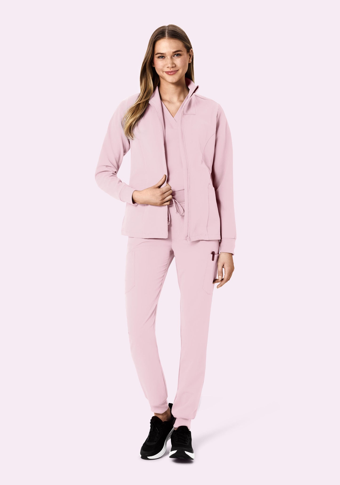 Women's Modern Scrub Jacket Blush Blossom