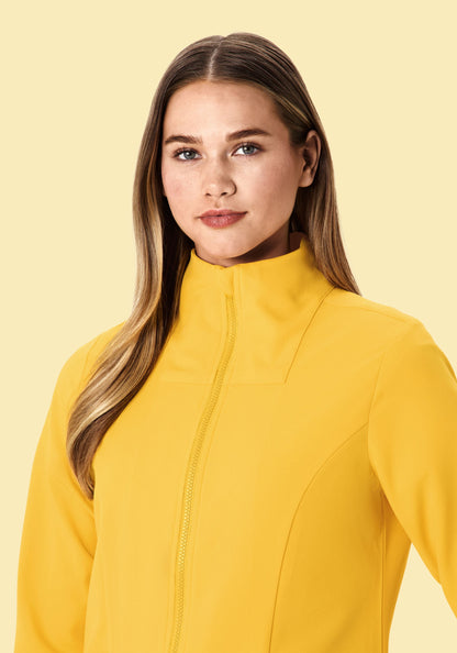 Women's Modern Scrub Jacket Daffodil