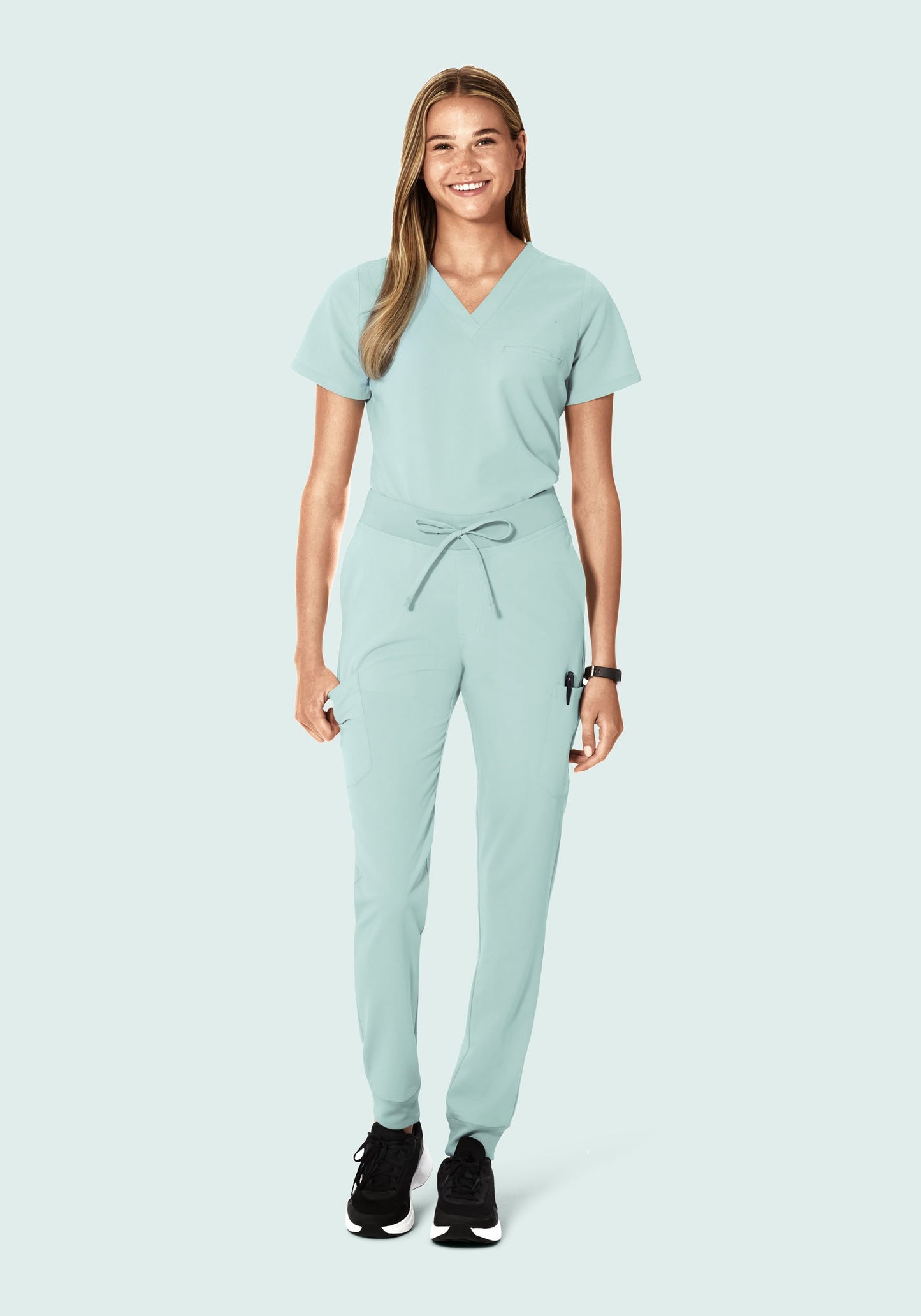 9 Pocket Joggers Sterling Blue