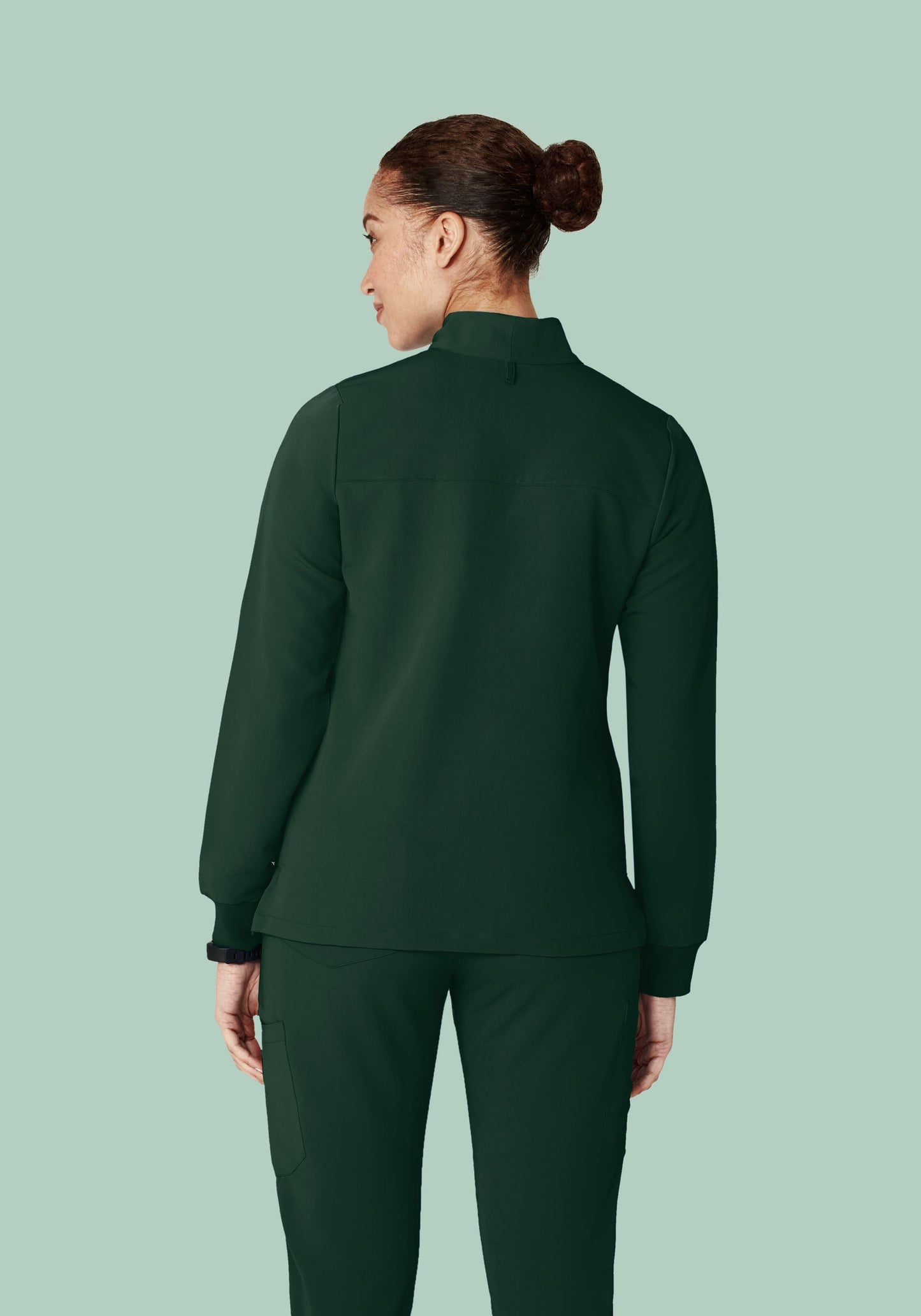 Women's Modern Scrub Jacket Midnight Green