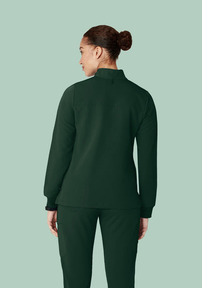 Women's Modern Scrub Jacket Midnight Green