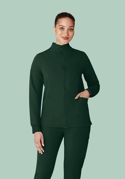 Women's Modern Scrub Jacket Midnight Green