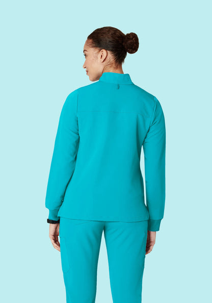 Women's Modern Scrub Jacket Teal
