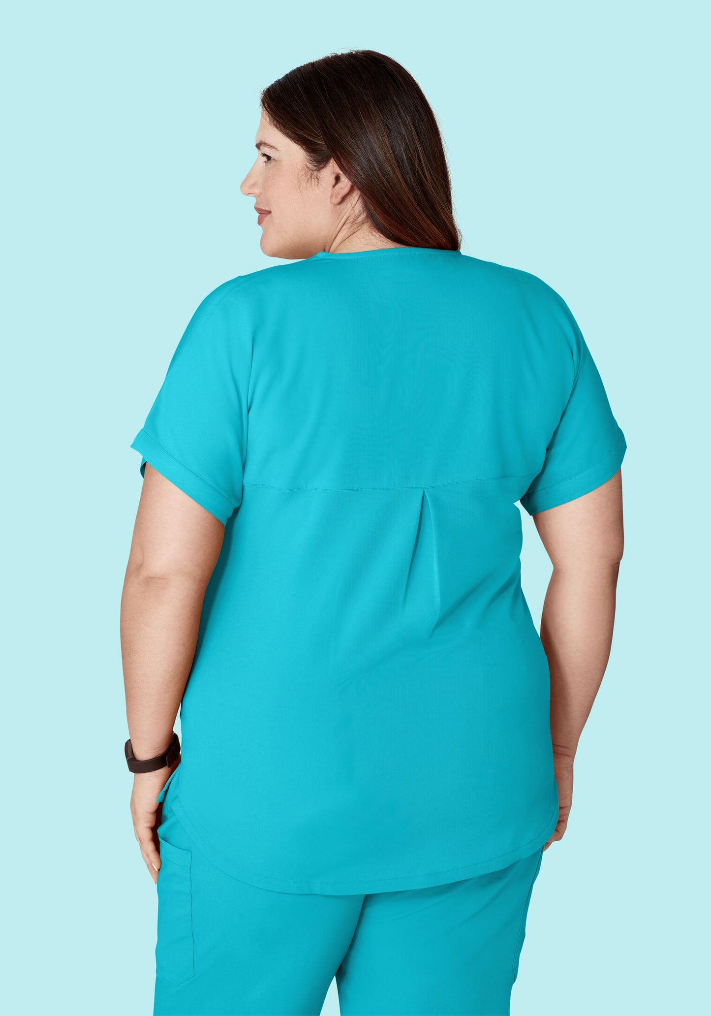 Oversized V Neck Top Teal