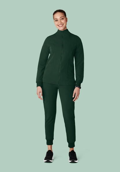 Women's Modern Scrub Jacket Midnight Green