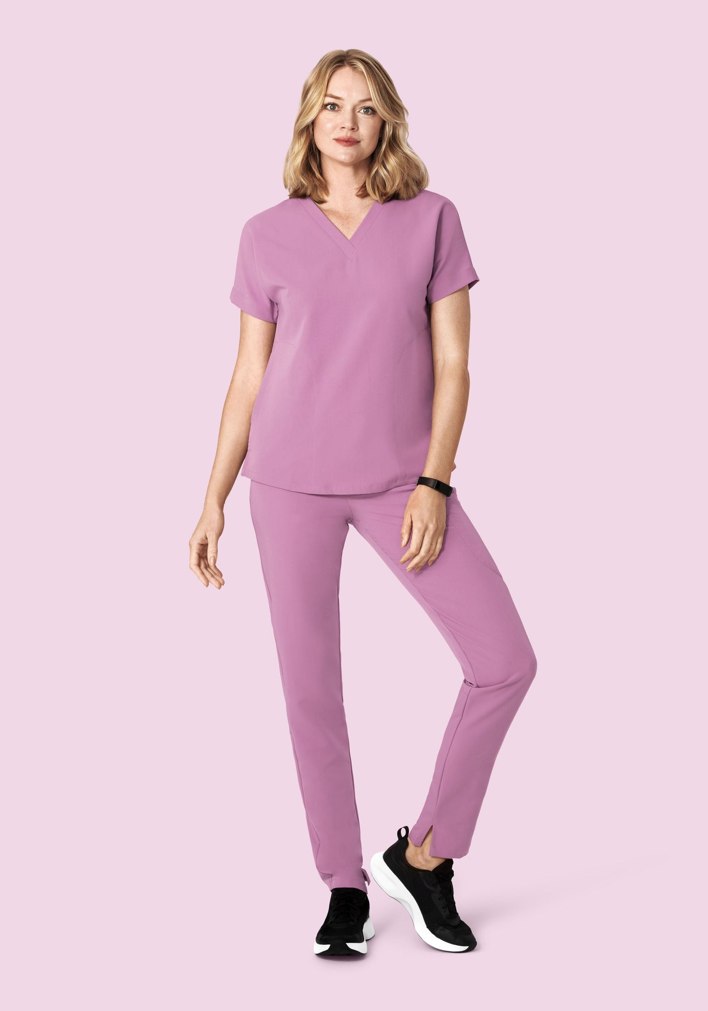 Oversized V Neck Top Lilac
