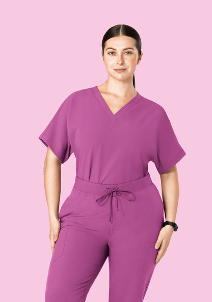 Oversized V Neck Top Cosmic