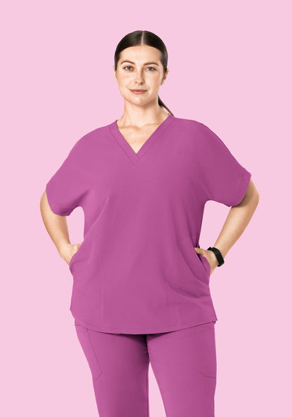 Oversized V Neck Top Cosmic