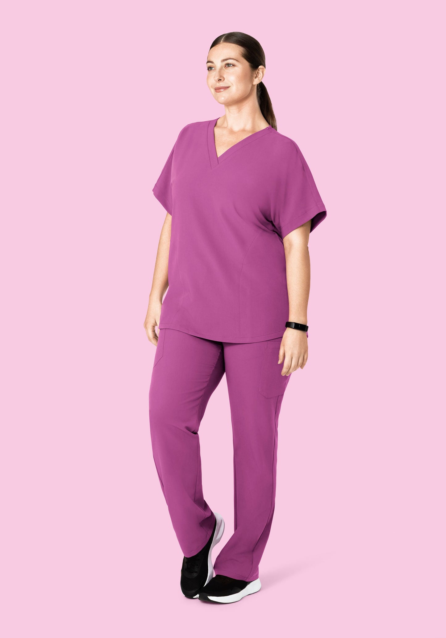 Oversized V Neck Top Cosmic