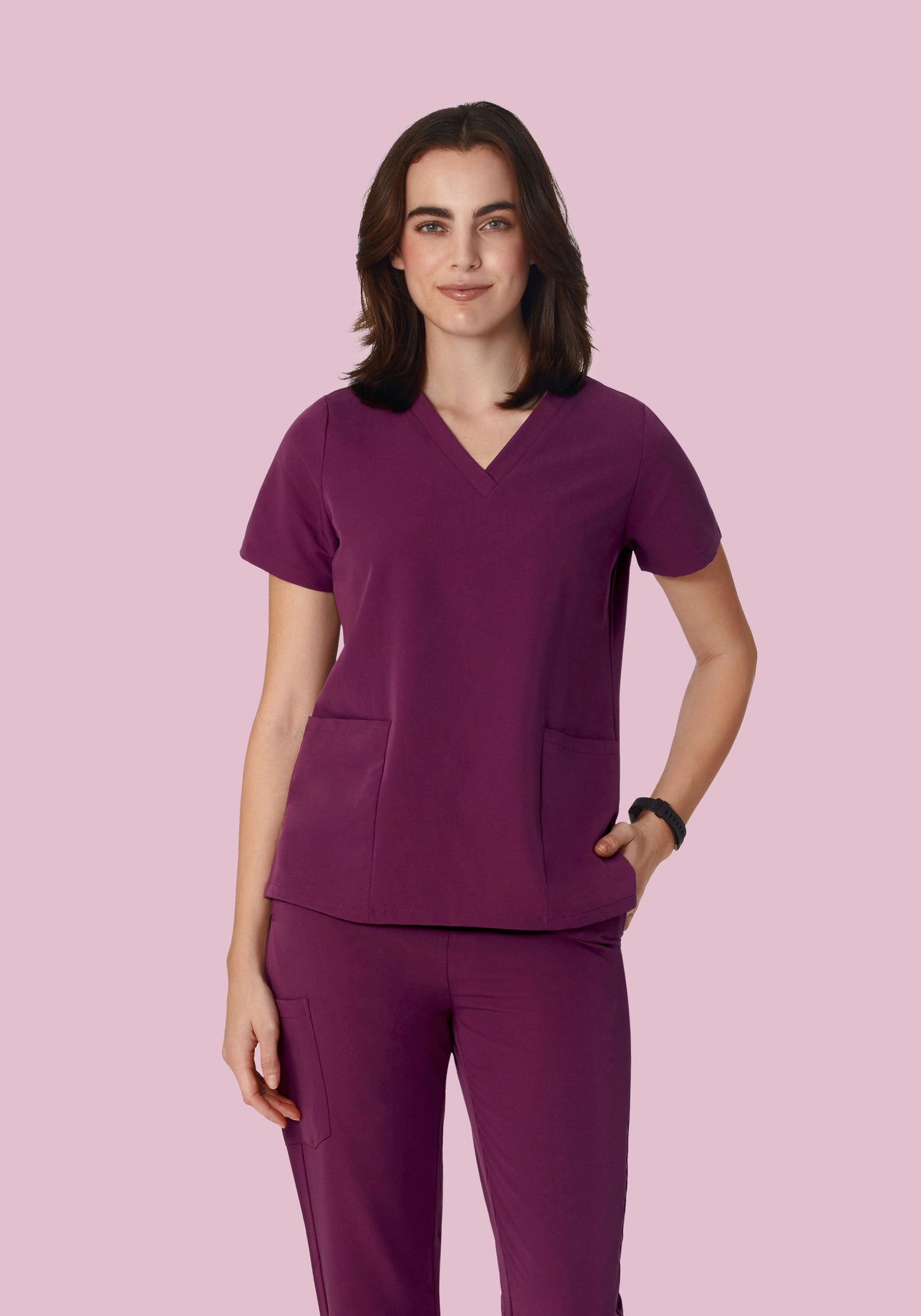 6 Pocket Top Plum