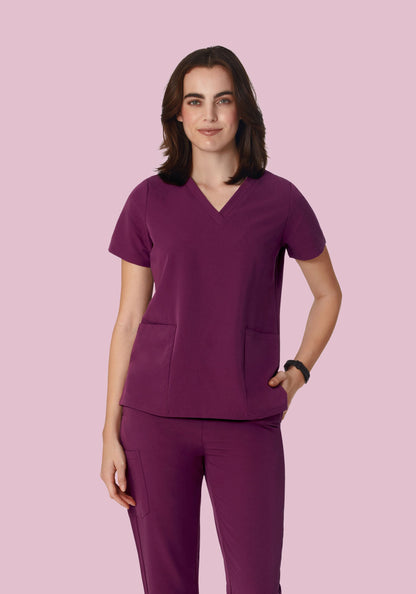 6 Pocket Top Plum