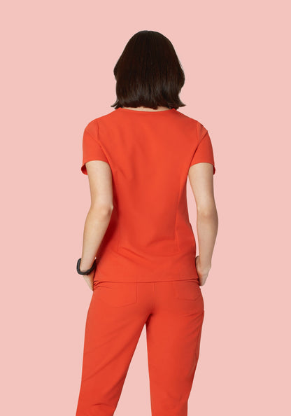 6 Pocket Top Sunset Orange
