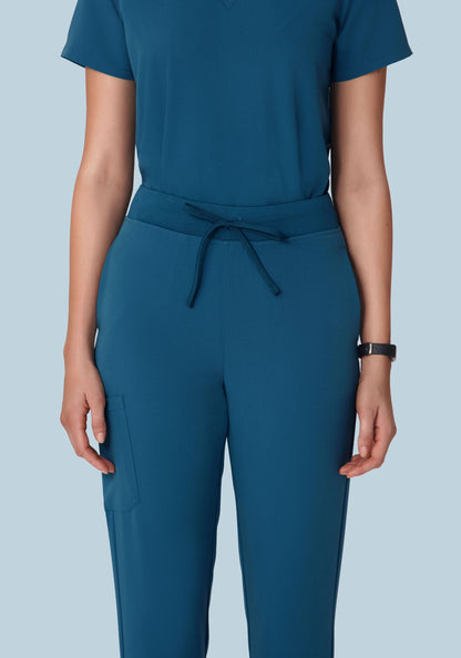 High Waisted Joggers Harbor Blue