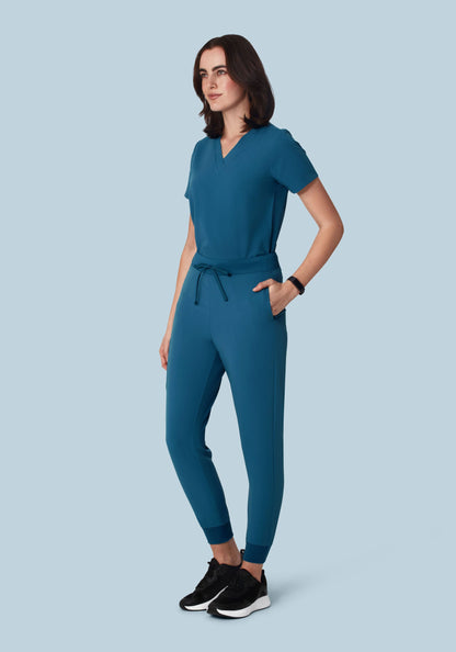 High Waisted Joggers Harbor Blue