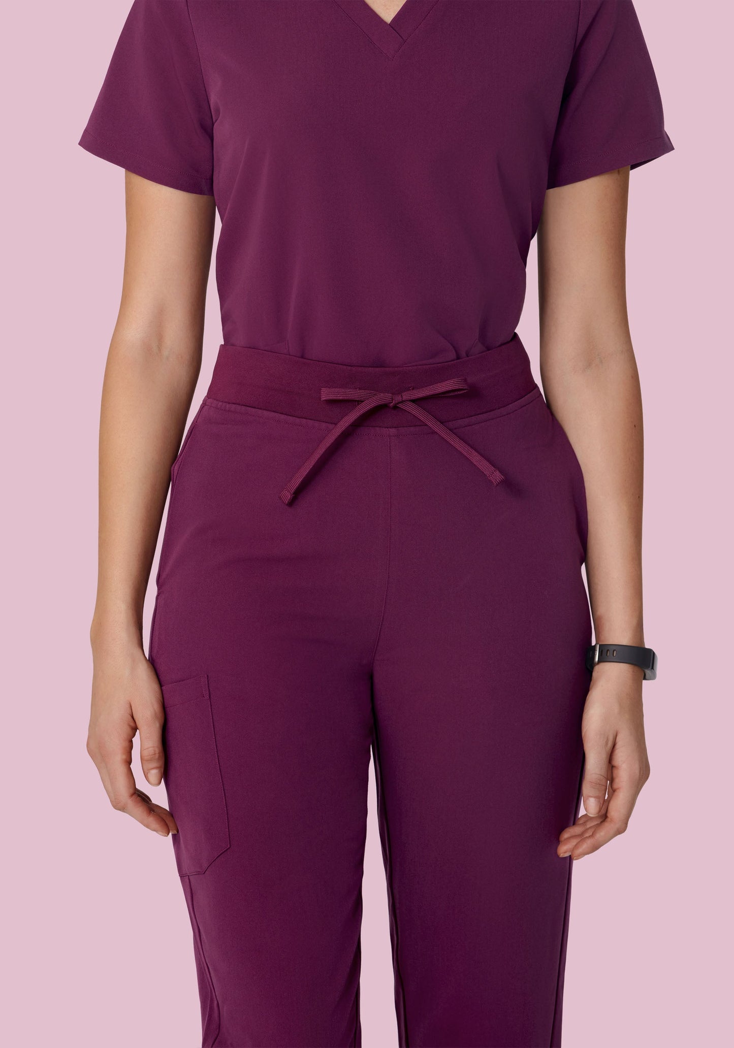 High Waisted Joggers Plum