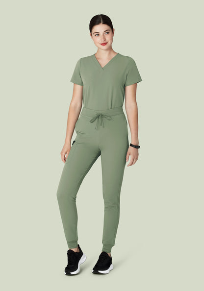 High Waisted Joggers Cool Sage