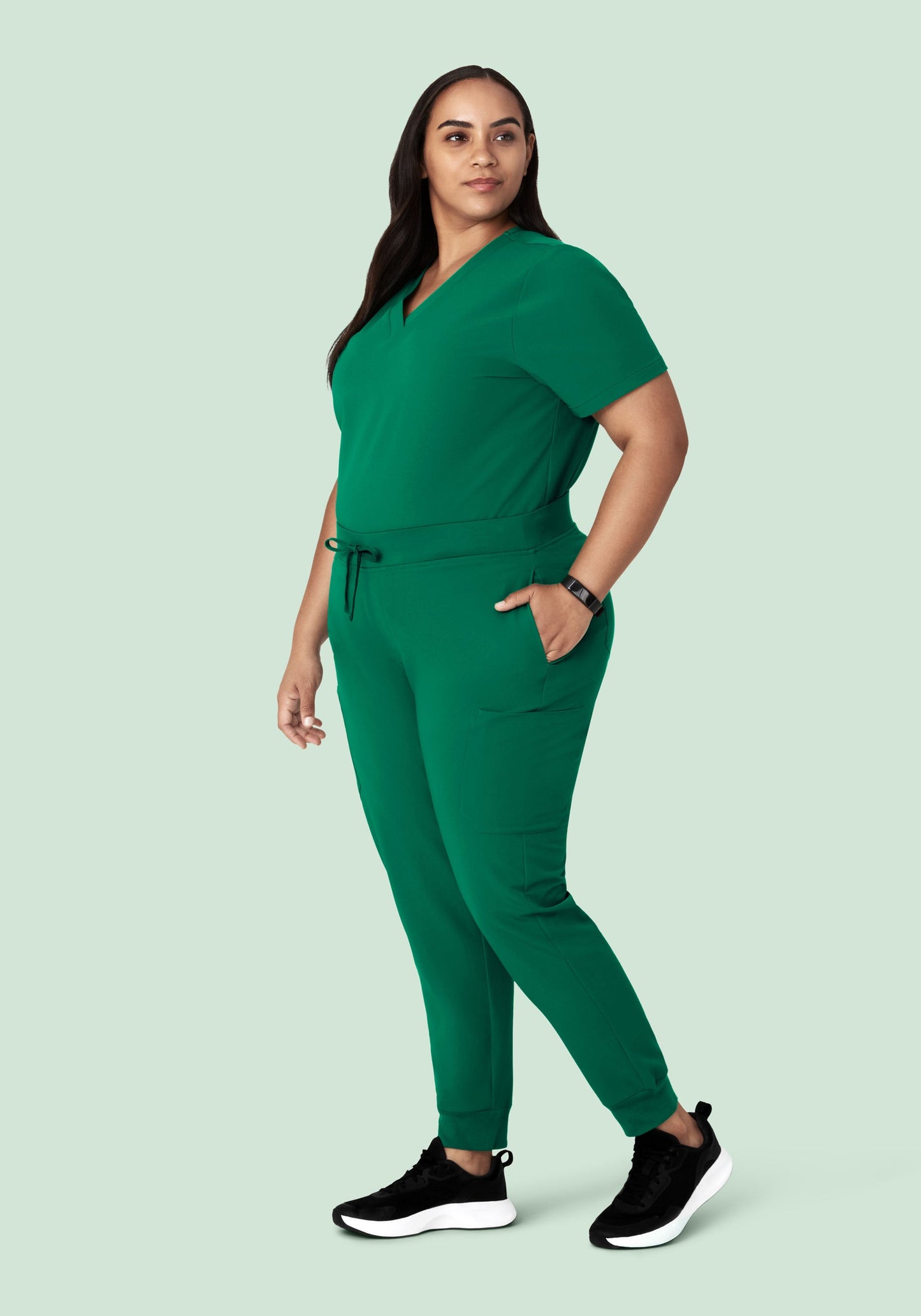 9 Pocket Joggers Envy Green