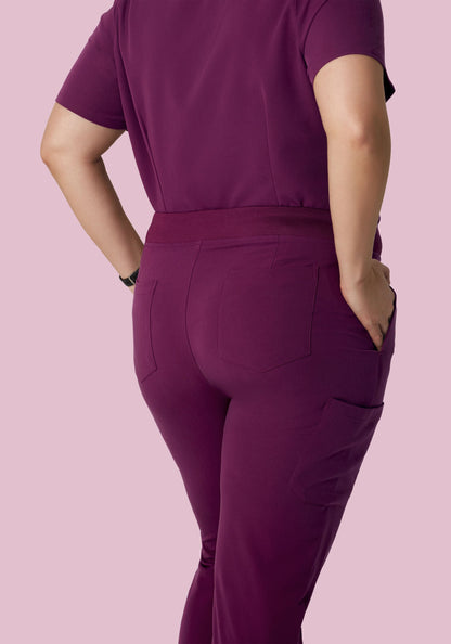9 Pocket Joggers Plum