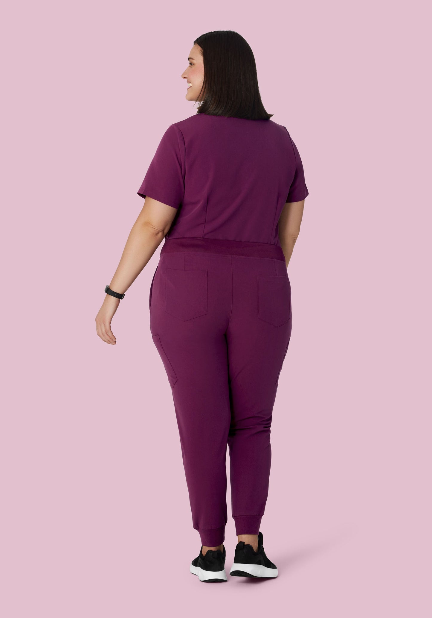 9 Pocket Joggers Plum