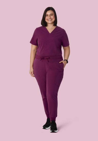 9 Pocket Joggers Plum