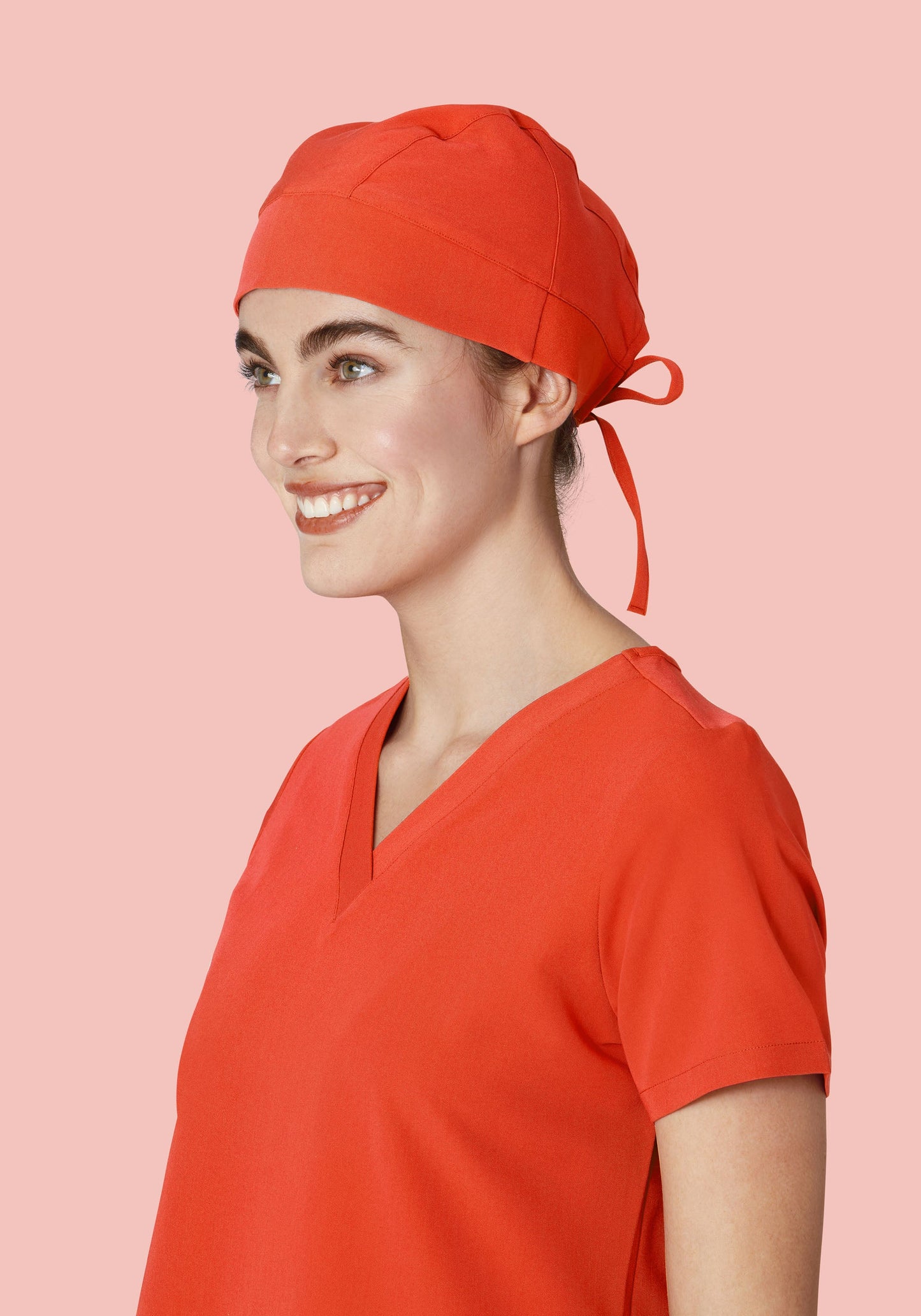 Contemporary Scrub Cap Sunset Orange