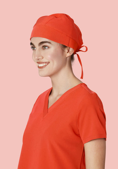 Contemporary Scrub Cap Sunset Orange