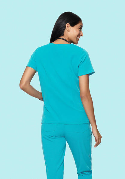 6 Pocket Top Teal