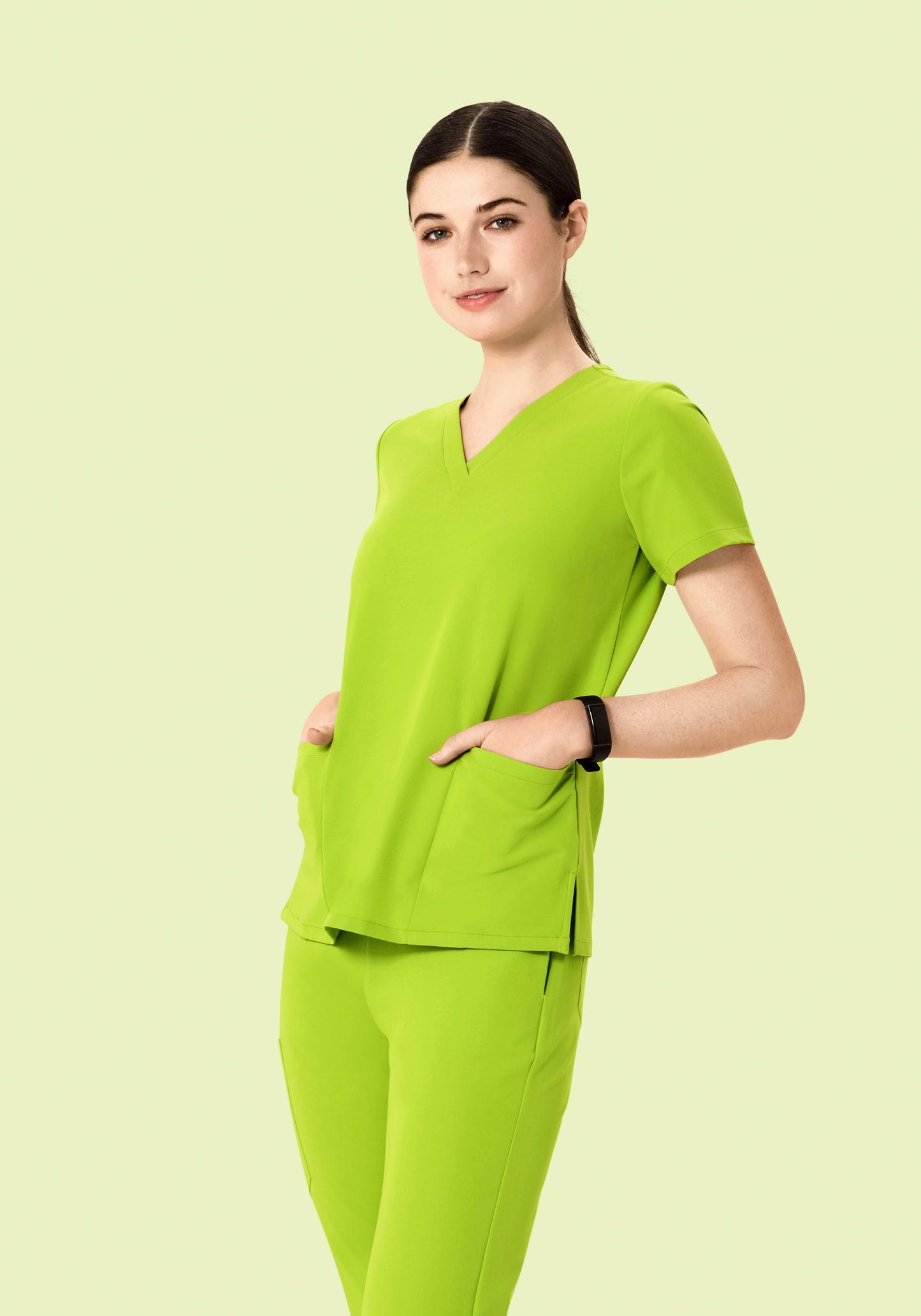 6 Pocket Top Apple Green