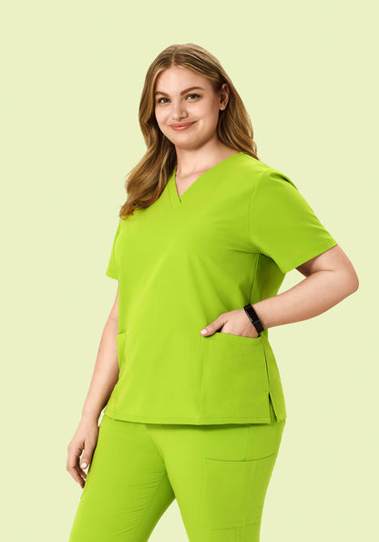 6 Pocket Top Apple Green