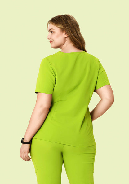 6 Pocket Top Apple Green