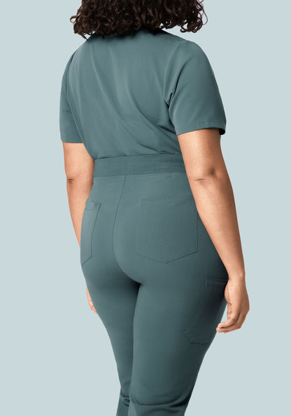 High Waisted Joggers Stormy Sky