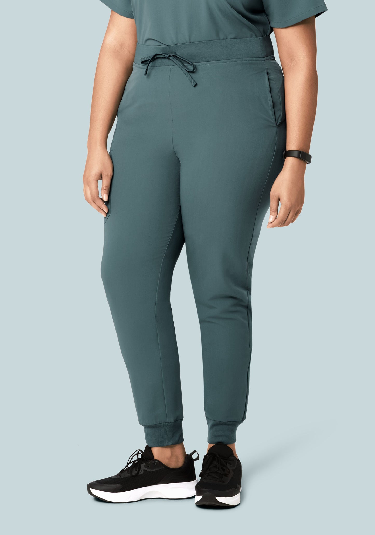 High Waisted Joggers Stormy Sky