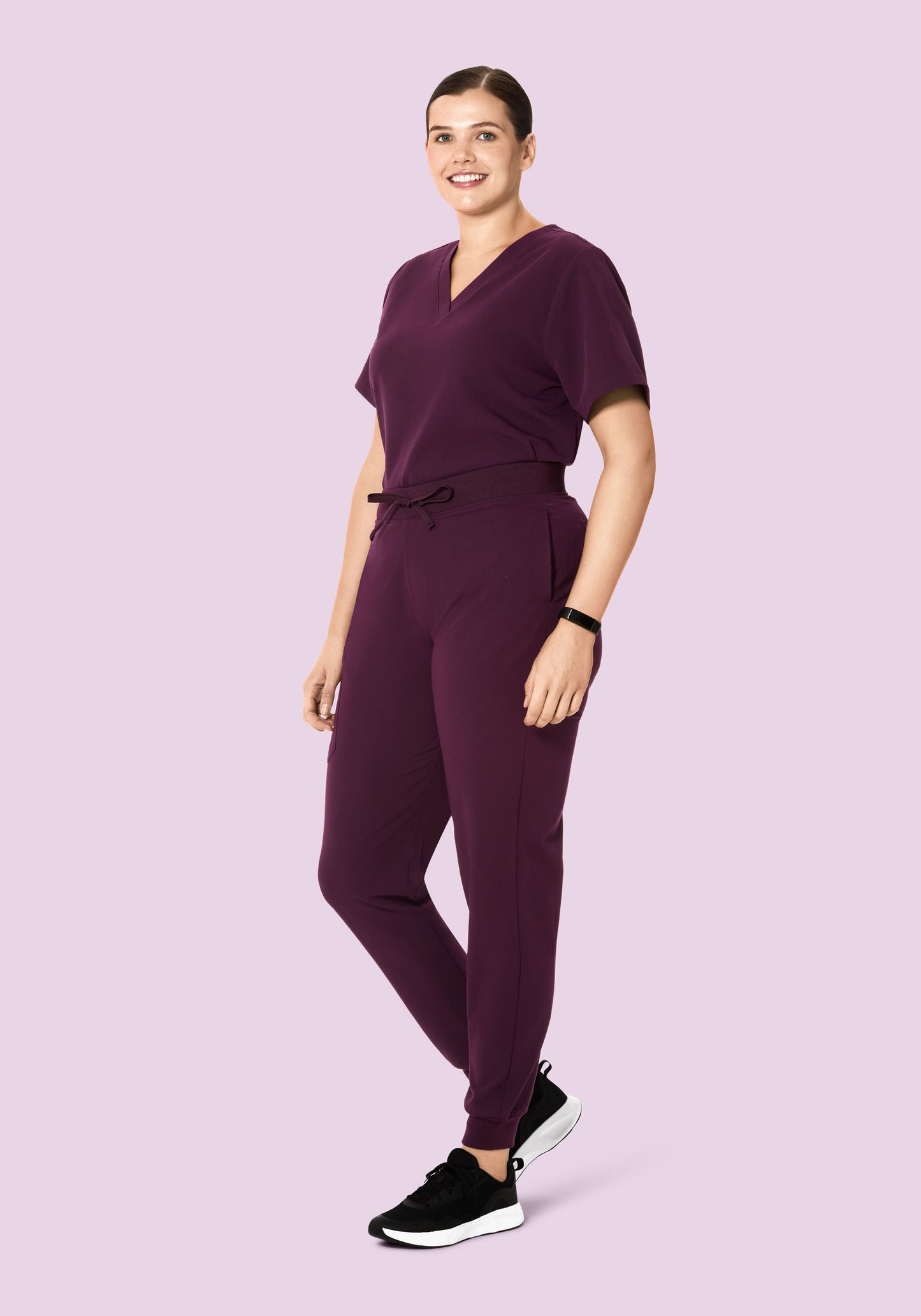 High Waisted Joggers Açaí