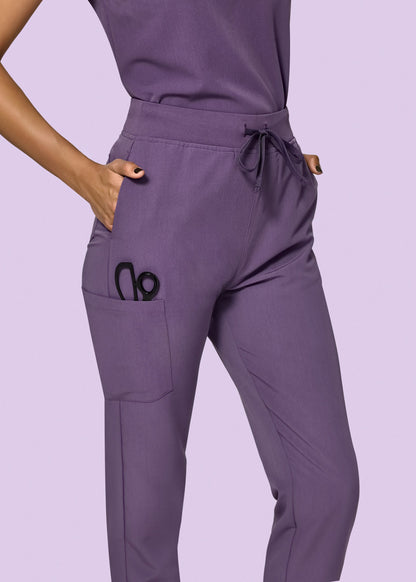 High Waisted Joggers Dewberry