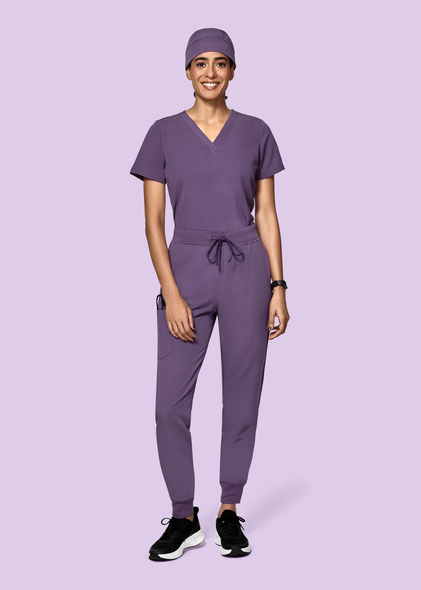 High Waisted Joggers Dewberry